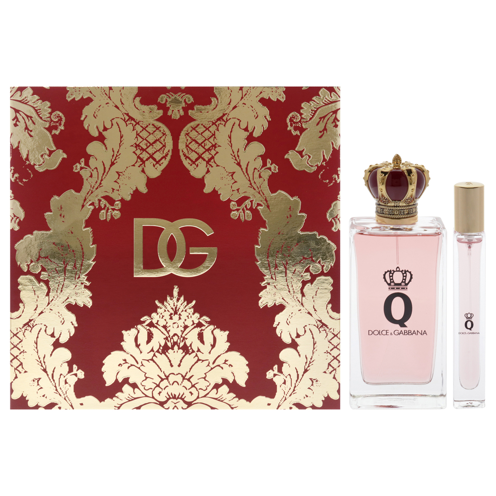 Q by Dolce and Gabbana for Women-2 Pc Gift Set 3.3oz EDP Spray, 0.33oz EDP Spray